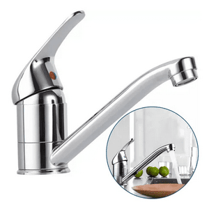 Genérico - Llave Monomando Lavamanos Lavatorio Metalica Con Accesorios Plateado