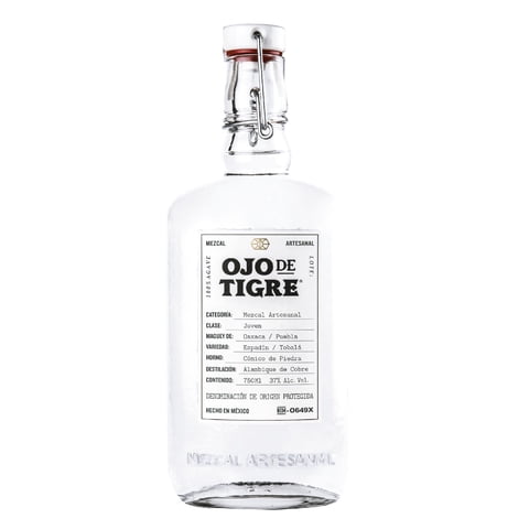 Mezcal Ojo De Tigre Joven Blanco 750Cc 37°