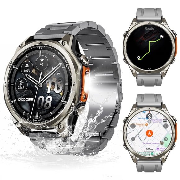 Reloj inteligente DOOGEE Anywise W1 Pro para hombre 5ATM GPS 1.43"