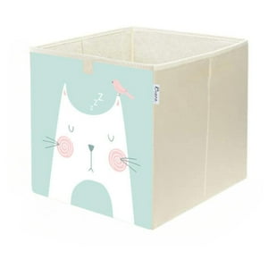Caja Organizador Juguetes Ropa Infantil Kivara Gato Zzz Multicolor