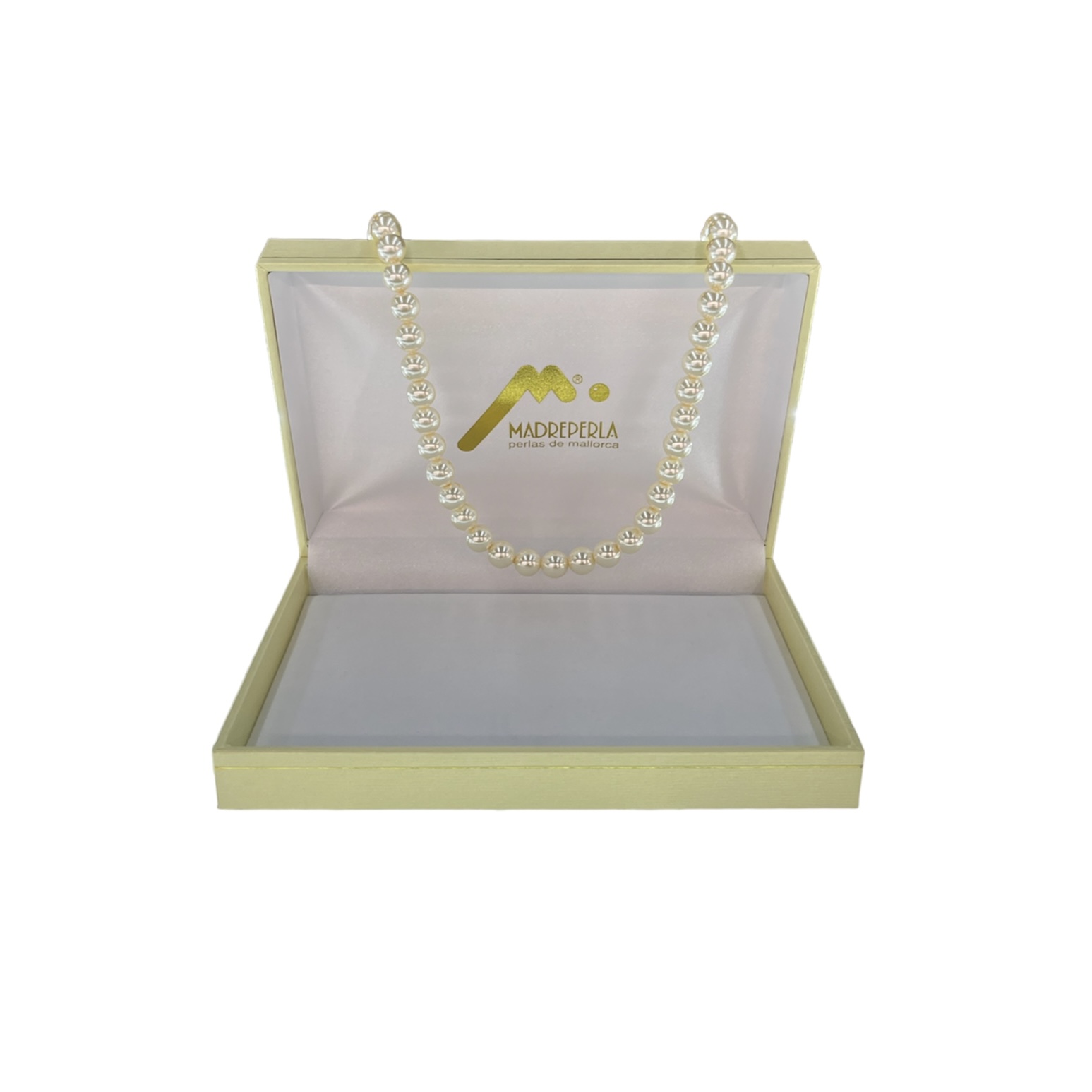 Collar De Perlas De Mallorca 45 Cm (8Mm) Enchapado En Oro