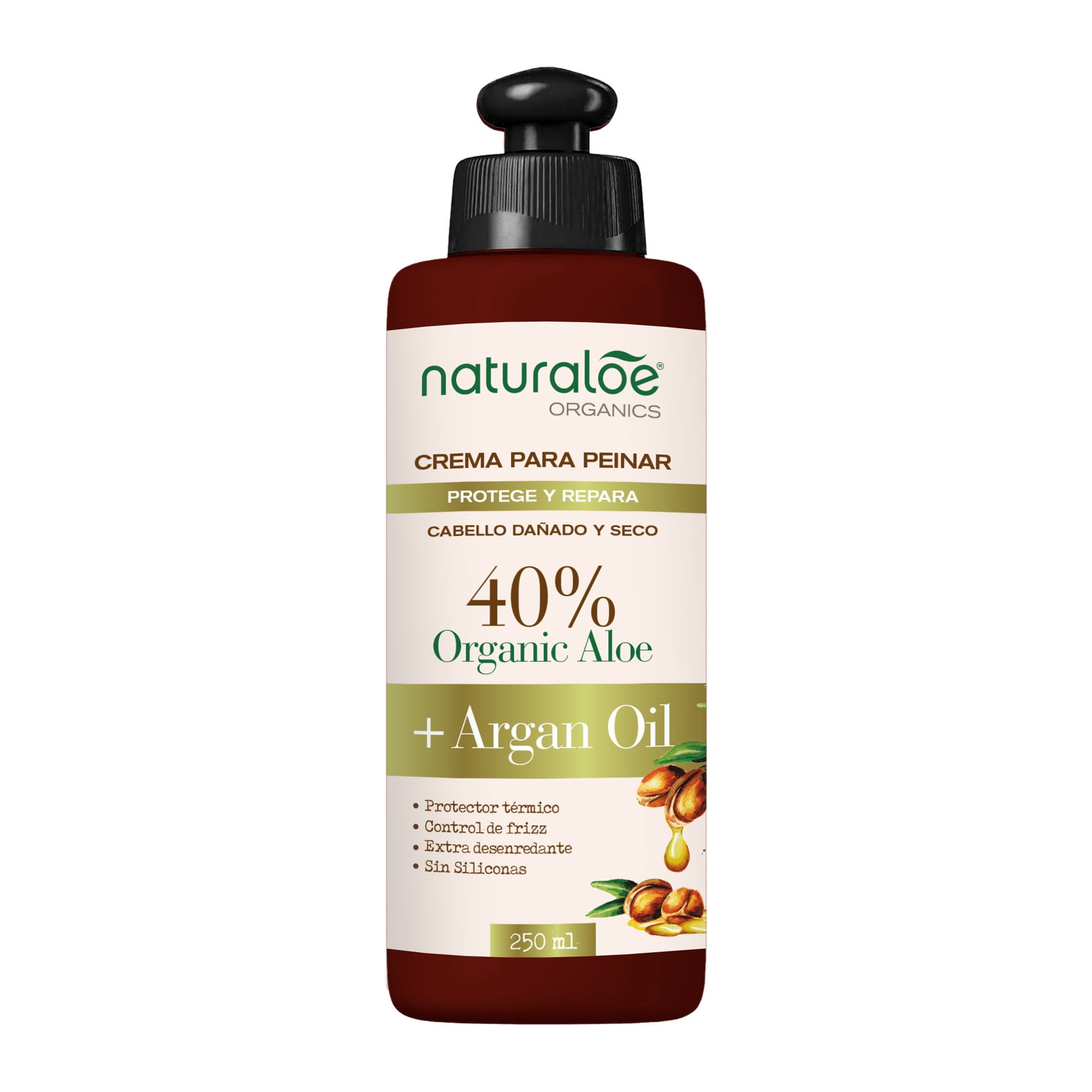 Crema De Peinar Argan Oil 250 ml Naturaloe