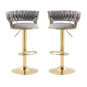 Habita2 Chile - Pack 2 Taburete Queen Ajustable - Gris