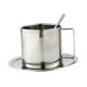 thumbnail image 1 of Juego De Platos Y Cucharas Para Taza De Café, Taza De Metal De Acero Inoxidable, Para Oficina, Camping, 280ML, 1 of 3