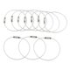 thumbnail image 1 of La etiqueta del equipaje del lazo del alambre del cable 10pcs coloca el alambre de acero inoxidable de las correas, 1 of 6