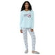 thumbnail image 1 of Pijama Mujer Largo Print Celeste Corona, 1 of 5