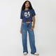 thumbnail image 4 of Polera Mujer Fun Manca Corta Crop Azul Marino Corona, 4 of 5