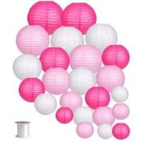 Juego De Faroles De Papel Zilue, 24 Unidades, Para Bodas Y Fiestas De Cumpleaños