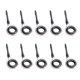 thumbnail image 5 of 10x Guías de ca?a de pescar de acero inoxidable Kit de reparación de punta de ca?a de pescar Blanco 6, 5 of 5