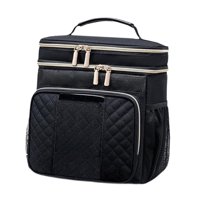 Magideal - Neceser Colgante, Organizador De Artículos De Aseo, Impermeable, Con Gancho Metálico, Bolsa De Cosméticos Portátil, Bolsa De Baño Para Barcos Y Viajes Negro