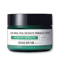 Somebymi - Crema Coreana Hidratante Con Centella Asiática Y Árbol De Té, Aha-Bha-Pha 30 Days Miracle Cream 60Ml -
