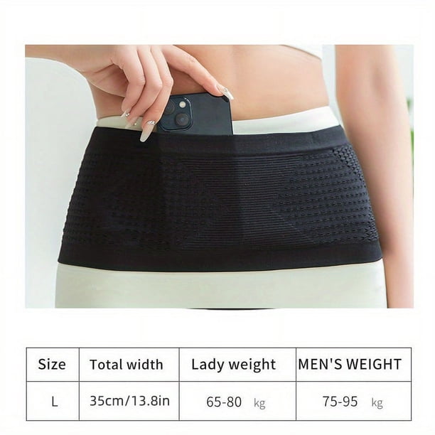 The Ultimate Running Belt: Invisible Fanny Pack, Phone Holder, Moisture Wicking Storage Bag - Perfect for Walking, Travel, Sports, Hiking & Workout!