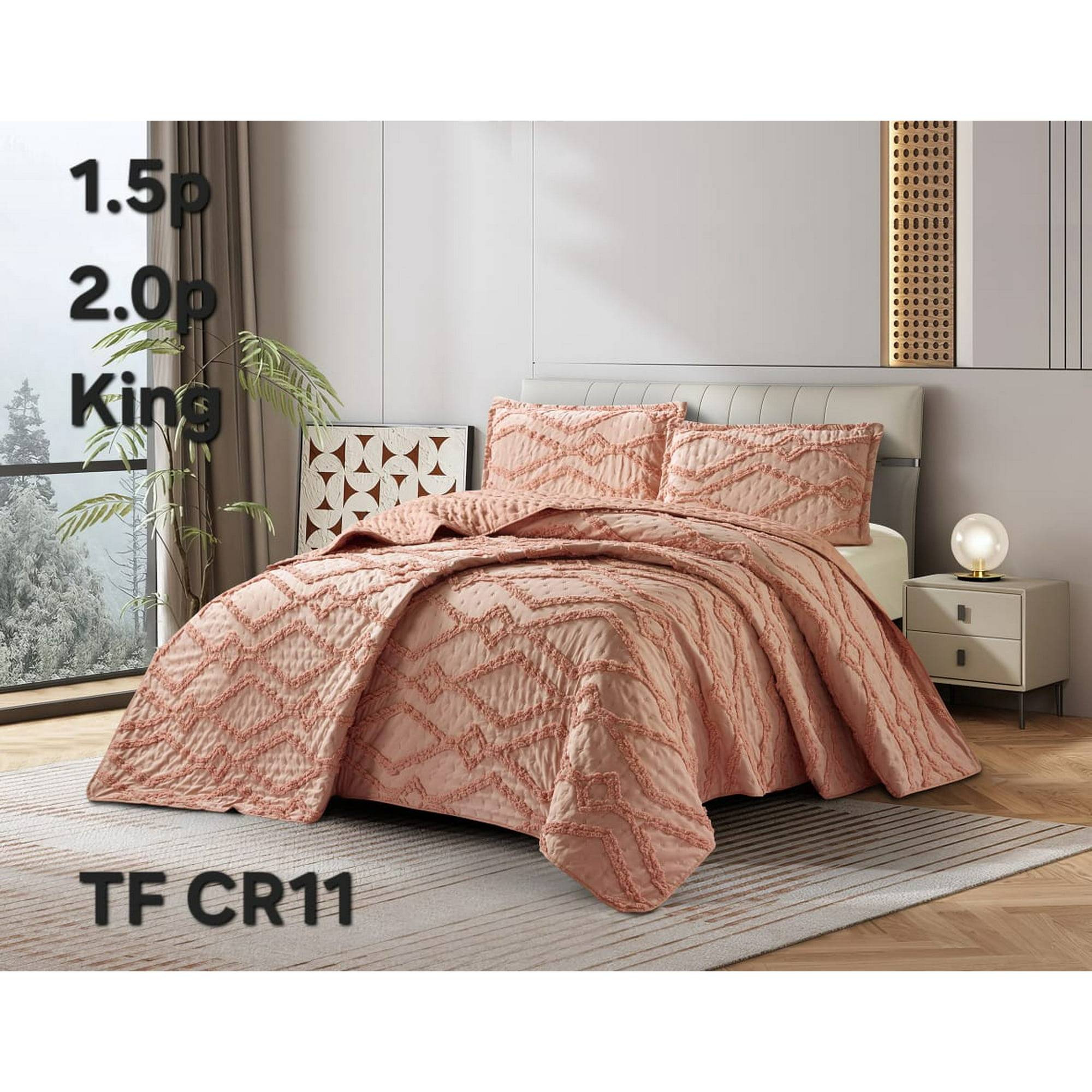 Aladdins Shop - Cobertor De Verano King Plumon Ligero Polialgodón Diseño Palo Rosa