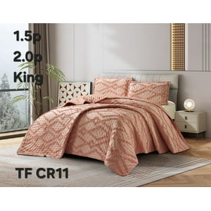 Aladdins Shop - Cobertor De Verano 2 Plazas Plumon Ligero Polialgodón Diseño Palo Rosa