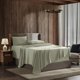 thumbnail image 1 of Juego de sábanas Nestl para cama queen size, 4 piezas, bolsillo profundo, color verde claro, 1 of 8