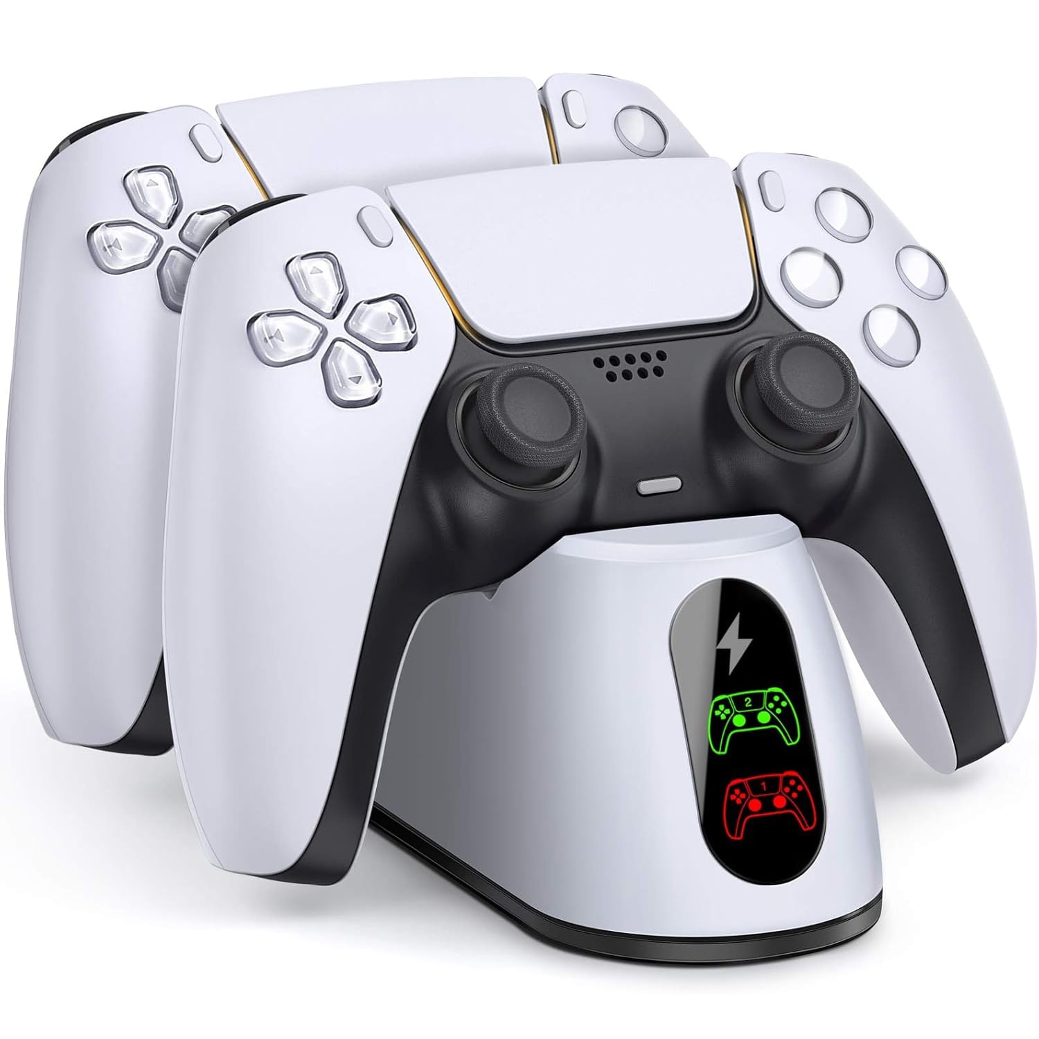 Genérico - Dock De Carga Para Controladores Ps5 – Estación De Carga Rápida Con Puntos De Contacto Para Gamepads Inalámbricos Dualsense