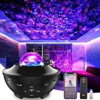 Xinqihang - Proyector De Estrellas Galaxy Light, Luz Nocturna Para Niños 4 En 1 Con 21 Modos De Iluminación, Proyector De Luz De Estrellas Con Altavoz De Música Bluetooth, Luz De Cielo Para Decoración De Dormitor