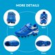 thumbnail image 5 of Tacos de Fútbol LIGVIV para Niños Pequeños Sin Cordones para Césped Firme Azul, 5 of 9
