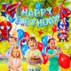 thumbnail image 4 of Globos TypicalEve 63 piezas Fiesta de Cumpleaños de Superhéroes, 4 of 6