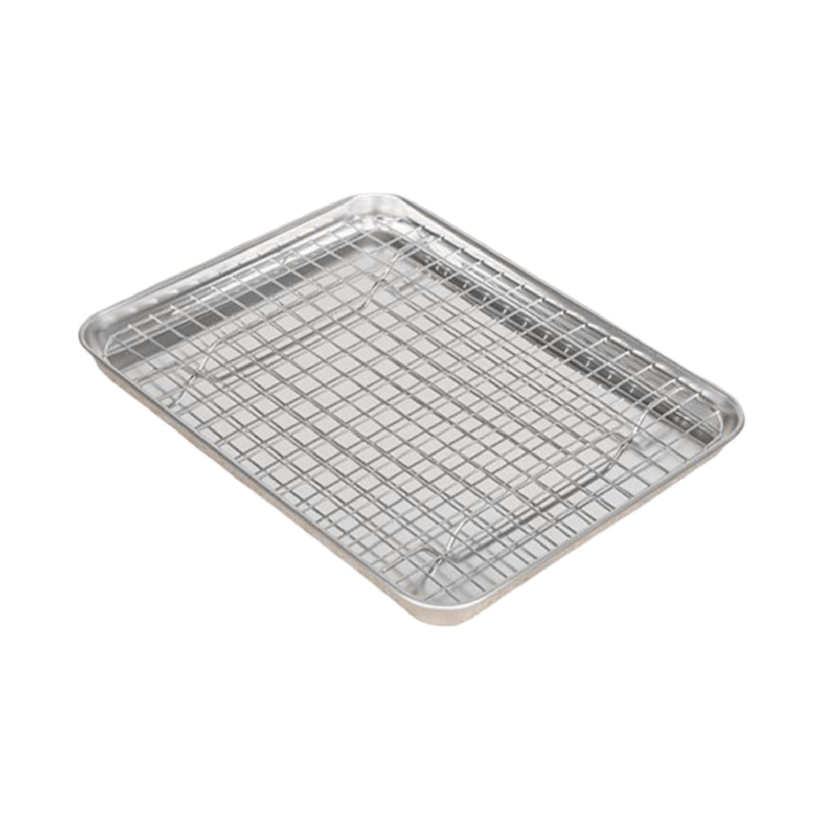 Bothyi - Bandeja Para Hornear Con Rejilla Para Reuniones Familiares, Barbacoas Y Restaurantes (31,5 X 24,5 X 2,5 Cm)