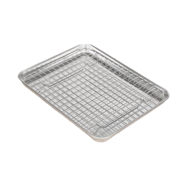 Bandeja Para Hornear Con Rejilla Para Reuniones Familiares, Barbacoas Y Restaurantes (31,5 X 24,5 X 2,5 Cm)