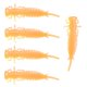 thumbnail image 2 of 5x Se?uelos De Pesca 8,9 Cm PVC Larva Worm Grub Baits Fishy Smell Orange, 2 of 5