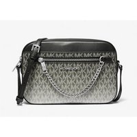 Michael Kors - Cartera Jet Set Large Ombré Signature Logo Crossbody (Blk)