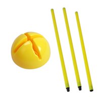 Magideal - Bastones De Entrenamiento De Agilidad Para Fútbol, Bastones De Entrenamiento De Fútbol Con Base, Equipo De Entrenamiento De Fútbol Para Juegos Al Aire 15 Metros