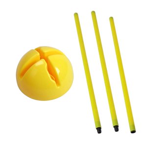 Magideal - Bastones De Entrenamiento De Agilidad Para Fútbol, Bastones De Entrenamiento De Fútbol Con Base, Equipo De Entrenamiento De Fútbol Para Juegos Al Aire 15 Metros