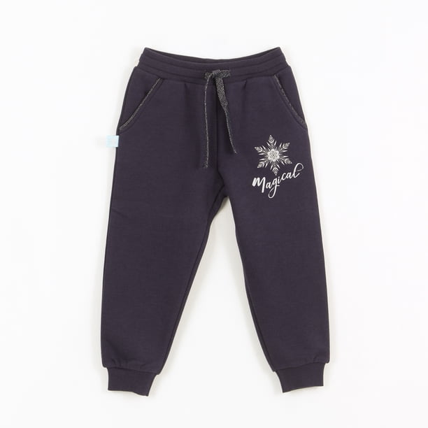 Pantalón de Buzo Niña Frozen Azul Marino Disney