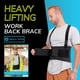 thumbnail image 4 of Soporte para espalda BraceAbility Work con tirantes y tirantes, 2XL, 4 of 7