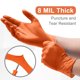 thumbnail image 3 of Guantes de Nitrilo WECARE Talla Pequeña 100 unidades 8 mil Naranja, 3 of 8