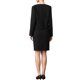 thumbnail image 3 of INSPIRE CHIC Conjunto de Traje de Falda de Negocios para Mujeres 2 Piezas Oficina Trabajo Chaqueta Blazer Abierta Frontal Recortada Falda Lápiz L Negro, 3 of 6