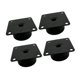 thumbnail image 5 of 4x Soportes Para Muebles Patas Muebles De Salón Herrajes Para Cama Pie Para Muebles Negro 5x3cm, 5 of 5