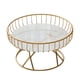 thumbnail image 2 of Soporte Para Tortas De Bandeja De Fruta De Encimera De Alambre De Hierro De Metal Dorado Para Refrigerio Tamaño S, 2 of 5