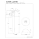 thumbnail image 2 of Válvula de cierre Kingston Brass CC83251X 1/2 soldar x 3/8 D.E., 2 of 2