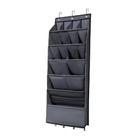 Bothyi - Zapatero Colgante Para Dormitorio Zapatero Para Puerta Organizador De Zapatos Para Sombreros Ropa Gris 16 Rejillas