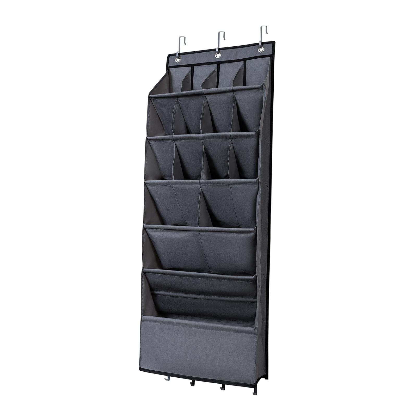 Bothyi - Zapatero Colgante Para Dormitorio Zapatero Para Puerta Organizador De Zapatos Para Sombreros Ropa Gris 16 Rejillas