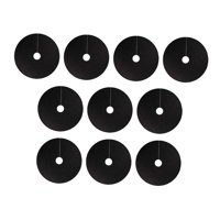 Ioensy - 10 Anillos De Mantillo Para Árboles, Cubierta De Tela De 24 Pulgadas, Protector De Árboles Transpirable Para Paisajismo, Color Negro