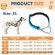 thumbnail image 2 of Collares de Cadena para Perros Uxcell, Collar para Perros sin Tirones Ajustable Reflectante de Nylon con Cadena de Acero Aleado, (XL-28 Pulgadas, Azul Claro), 2 of 7