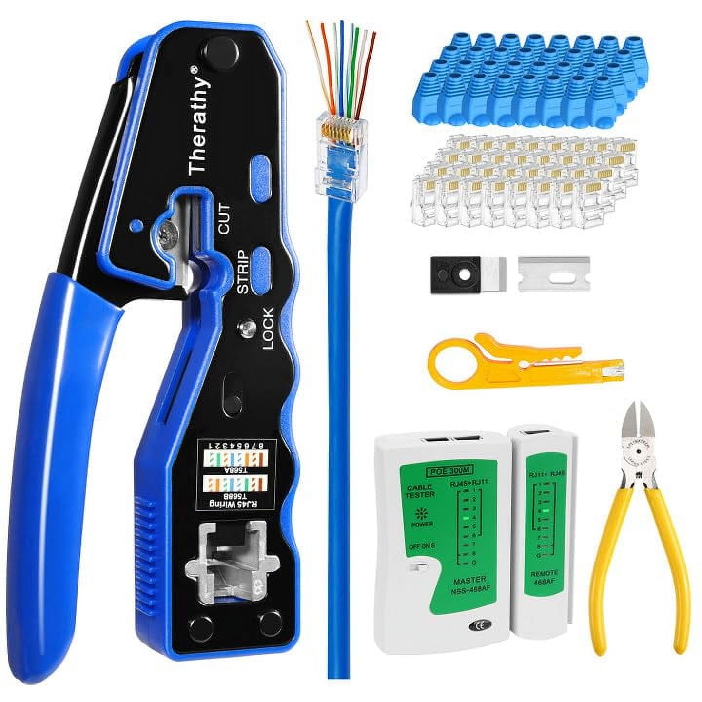 Kit De Herramientas De Crimpado Ethernet Kit De Herramientas De Crimpado Therathy Rj45