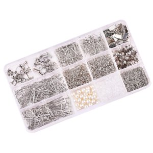 Bothyi - Kit De Suministros Para Hacer Aretes, Ganchos Para Aretes De Cuentas Para Hacer Joyería Hecha A Mano Argent