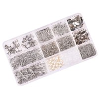 Bothyi - Kit De Suministros Para Hacer Aretes, Ganchos Para Aretes De Cuentas Para Hacer Joyería Hecha A Mano Argent