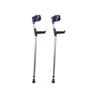 Genérico - 2 Baston Muleta Canadiense Ortopedico Aluminio Codera Movil