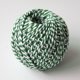 thumbnail image 1 of suxuMhao Cuerda de Algodón Trenzada, 2.47oz/93yd, Verde + Blanco, 1 Rollo de Cordel de Algodón Suave, Cuerda DIY para Manualidades, Cuerda Delgada de Algodón y Cuerda Decorativa para Decoración Del, 1 of 4