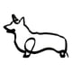 thumbnail image 1 of Estatuilla De Perro Gato Abstracto Estatua De Escultura De Animal Realista 11x16x0,5 Cm, 1 of 5