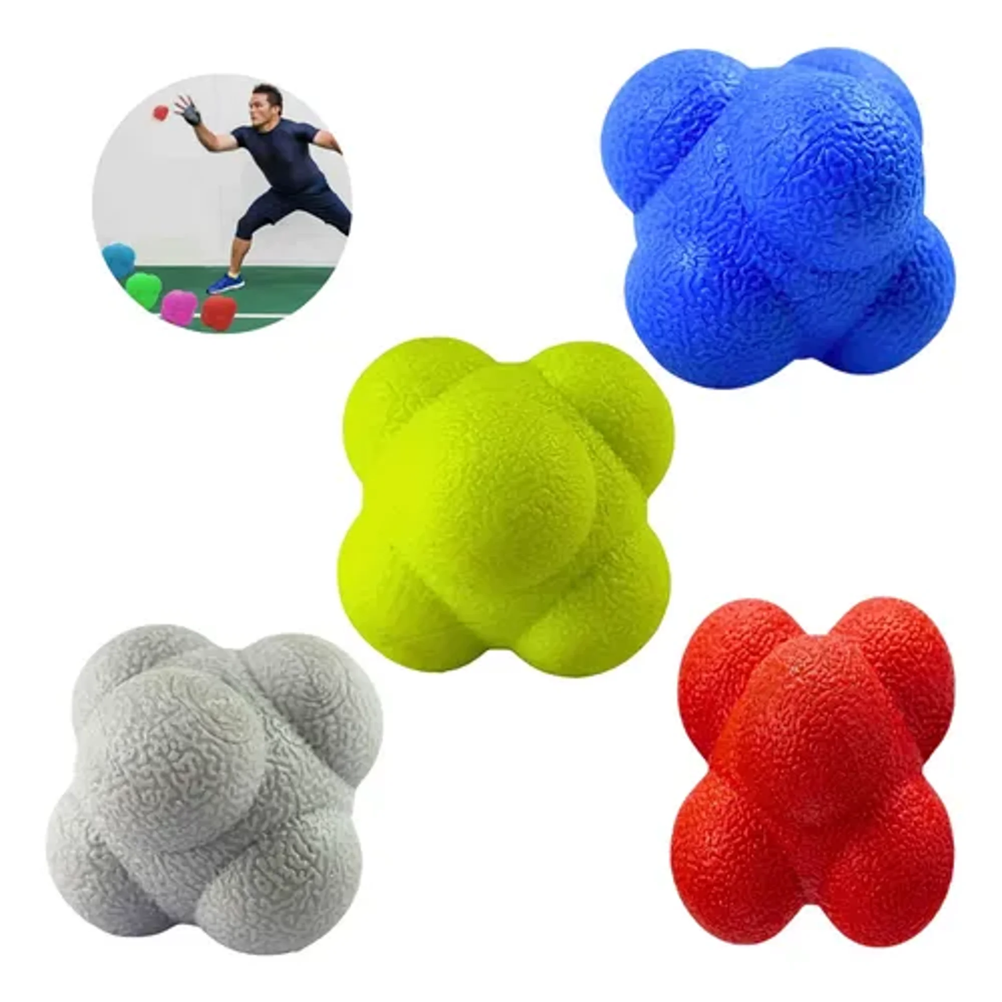 Linea Sport - Pack X4 Pelotas De Reflejos/reacción Entrenamientos Agilidad