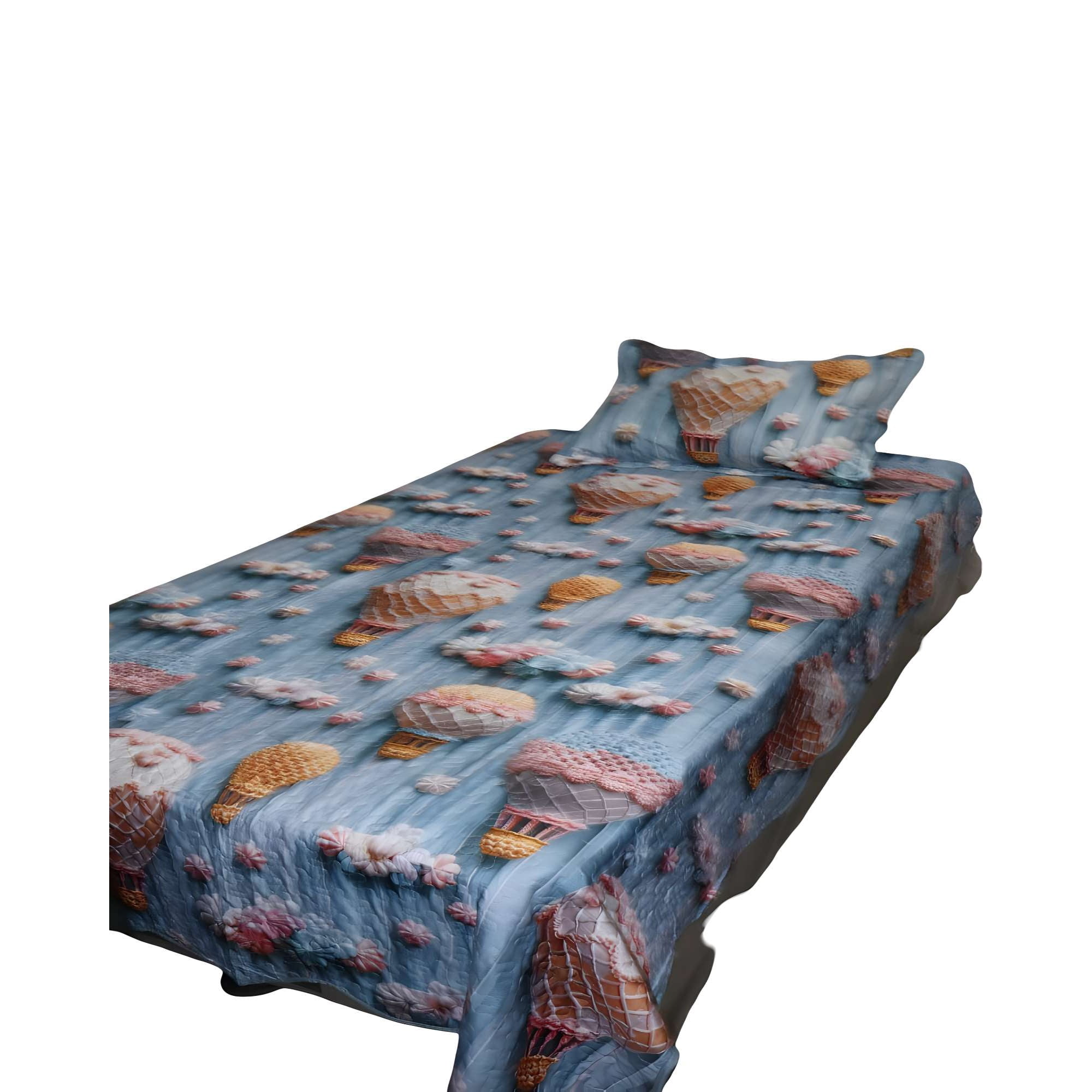 Genérico - Cubrecama De Verano 3d Plaza Y Media 180 X 230 Cm V06