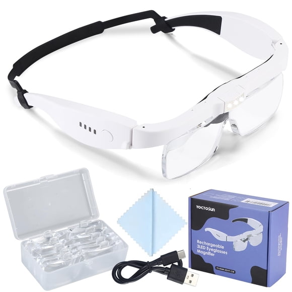 Lupa YOCTOSUN Head Lupa con 3 luces LED
