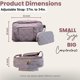 thumbnail image 5 of Bolsa de pañales Lion & Light 30x10x20 cm Gris tipo bandolera, 5 of 9